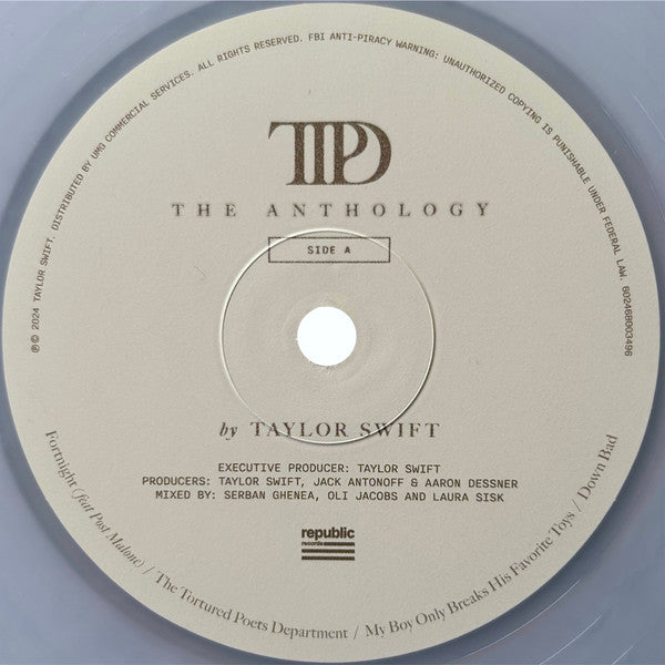 Taylor Swift – The Tortured Poets Department (The Anthology) – LP · Clear Marbled + LP · Grey Marbled Translucent + LP · Dark Grey Marbled Translucent + LP · Gold Marbled Translucent + All Media – Mint (M) – image 5