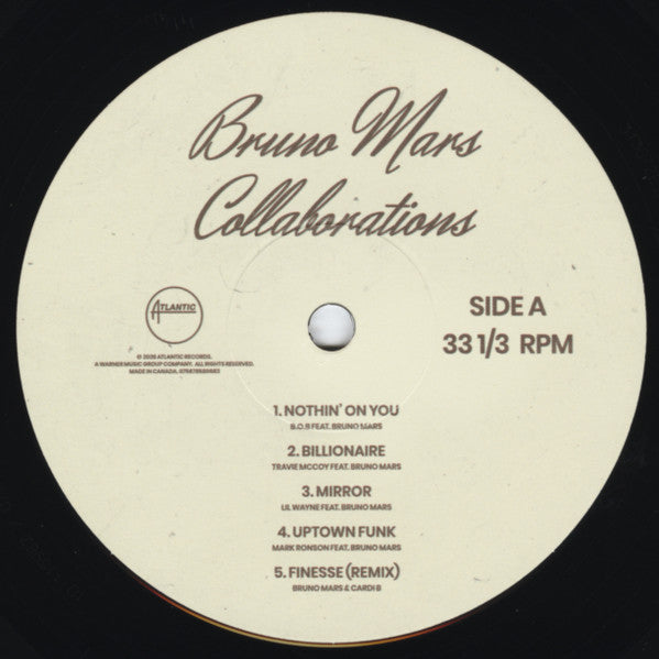 Bruno Mars – Collaborations – LP · Record Store Day · Compilation – Mint (M) – image 3