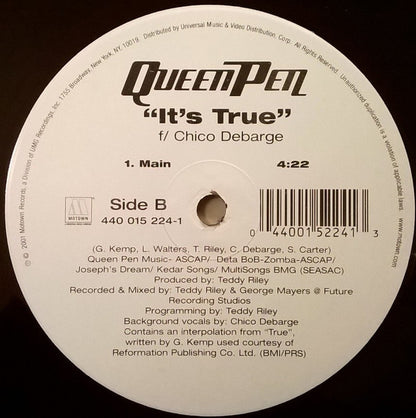 Queen Pen – It's True – 12-inch Vinyl – release reference 3