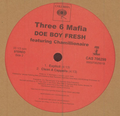 Three 6 Mafia featuring Chamillionaire – Doe Boy Fresh – edition reference image