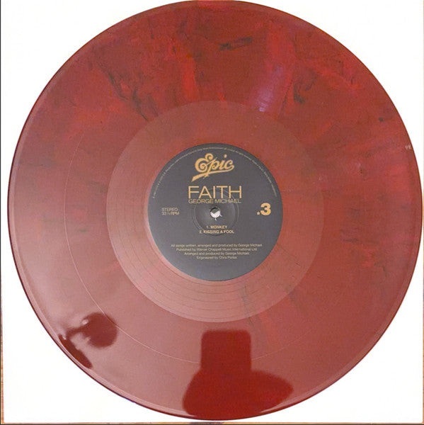 George Michael – Faith – Red & Black Marbled Vinyl (2LP)