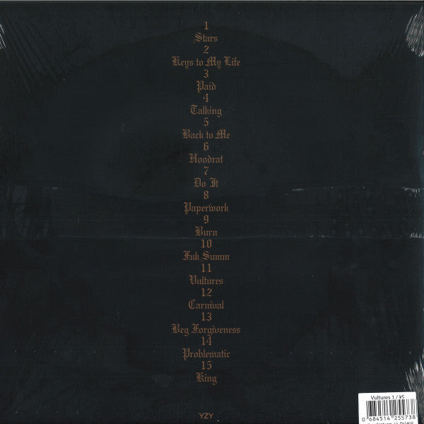 Kanye West & Ty Dolla $ign – Vultures 1 – Clear with Gold Splatter Vinyl (2LP)