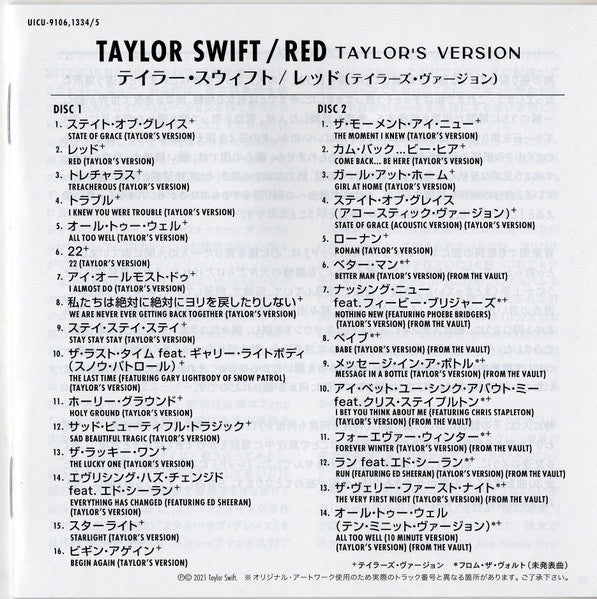Taylor Swift – Red (Taylor's Version)