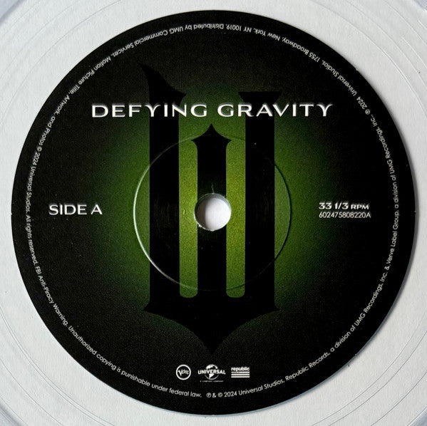 Cynthia Erivo ft. Ariana Grande – Defying Gravity – Clear Vinyl (7")