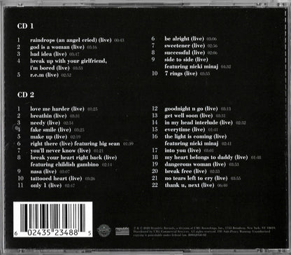 Ariana Grande K Bye For Now RSD 2CD label detail