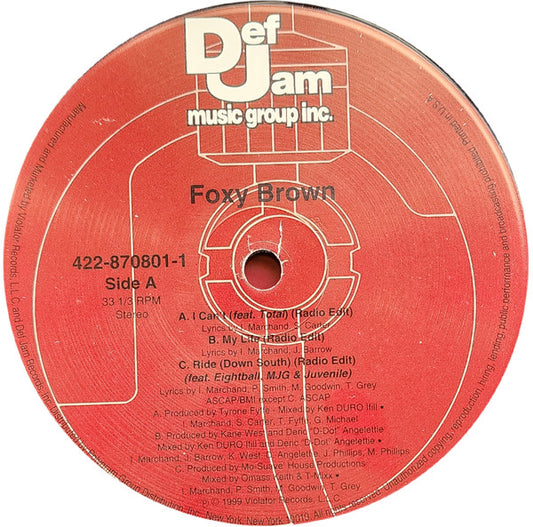 Foxy Brown – I Can't – edition reference image
