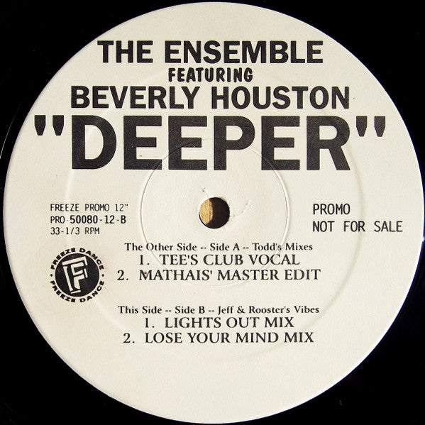 The Ensemble Featuring Beverly Houston – Deeper cover