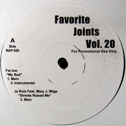 Various Artists – Favorite Joints Vol. 20 – Promo 12-inch – release reference 1