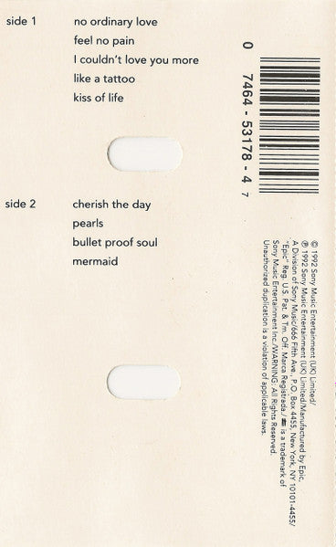 Sade – Love Deluxe – US Cassette