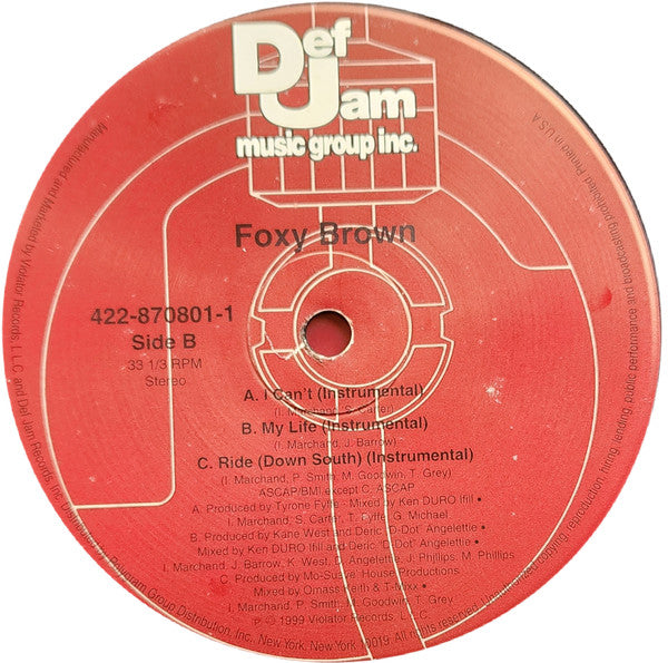 Foxy Brown – I Can't – edition reference image