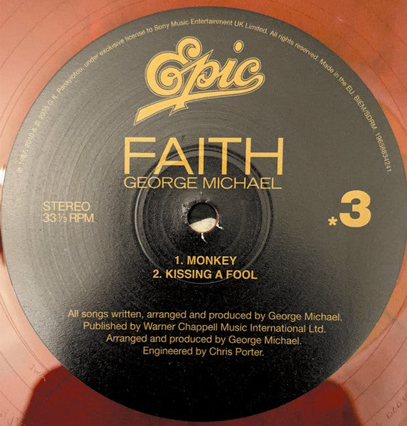 George Michael – Faith – Red & Black Marbled Vinyl (2LP)