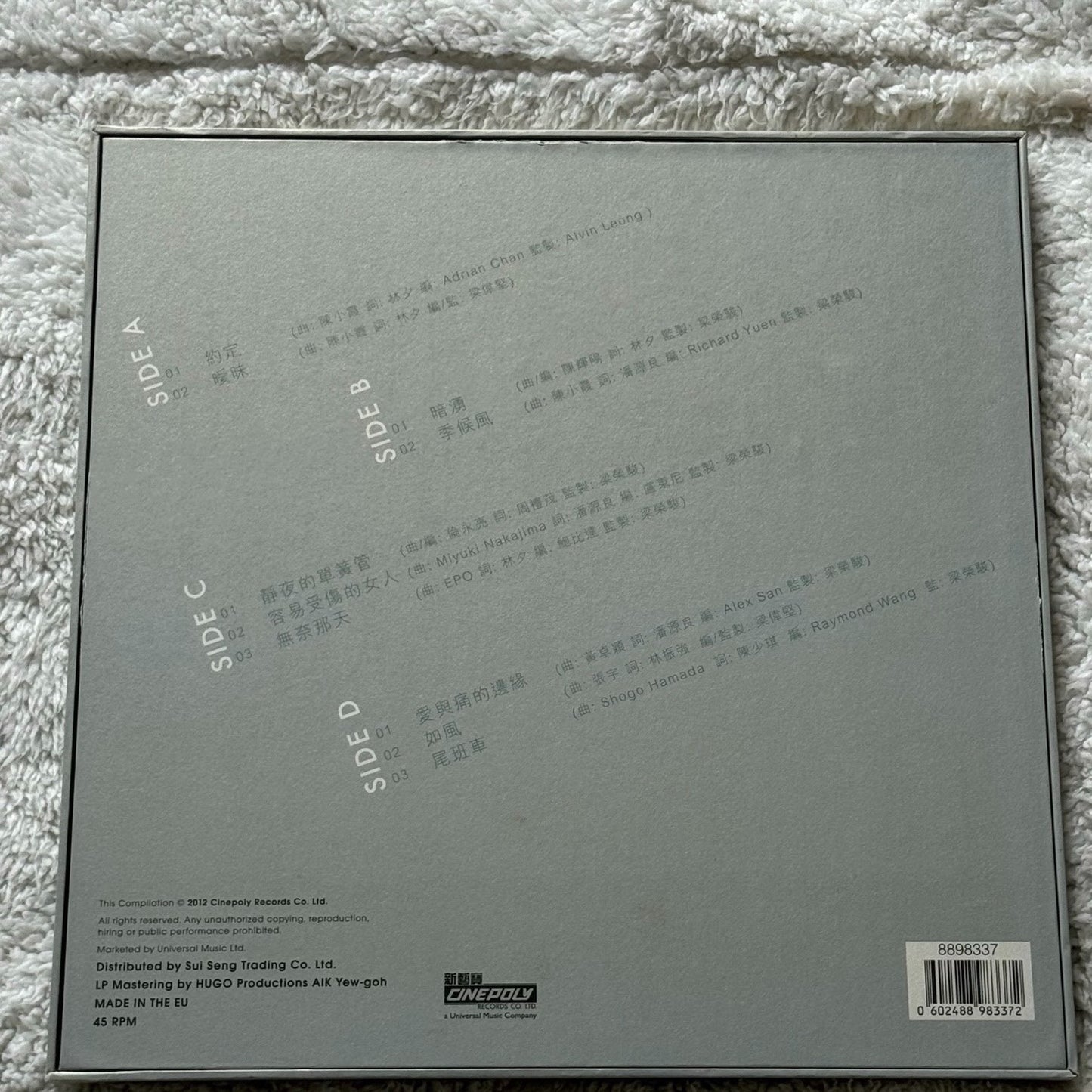 王菲 – 精選 45 RPM European Pressing 2LP