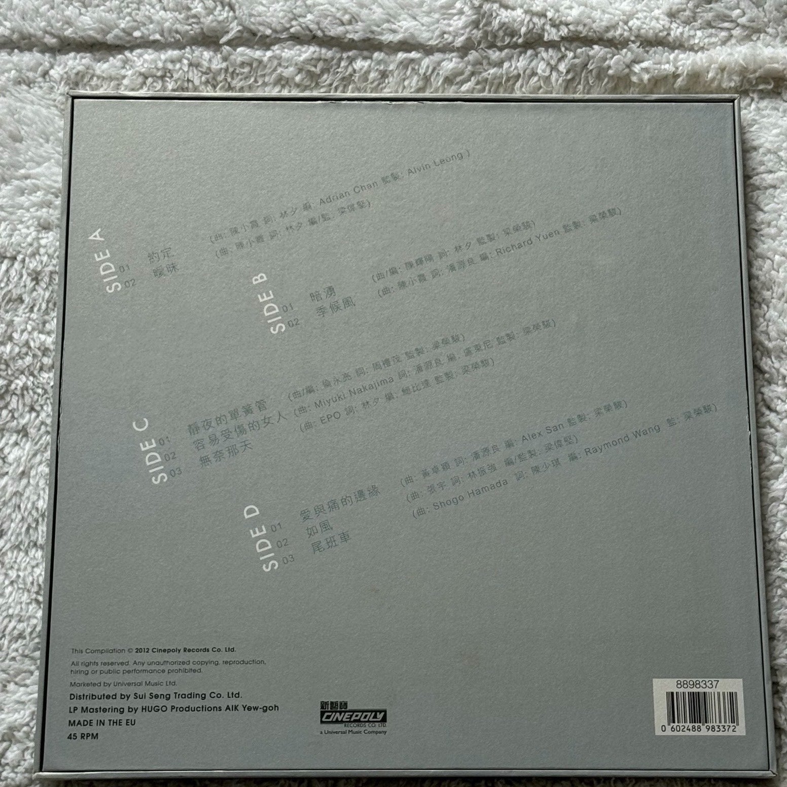王菲 – 精選 45 RPM European Pressing 2LP