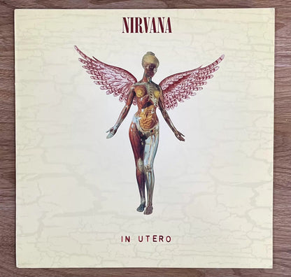 Nirvana – In Utero 1993 European First-Press Vinyl LP — front view
