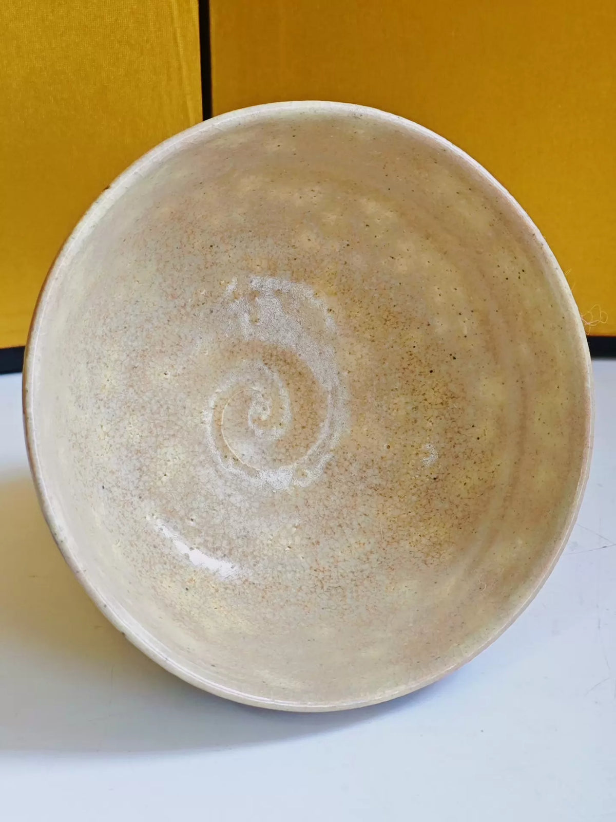Shinji Akane – Pink Kohiki Footed Bowl with Hand-Painted Waves — original seller image 4