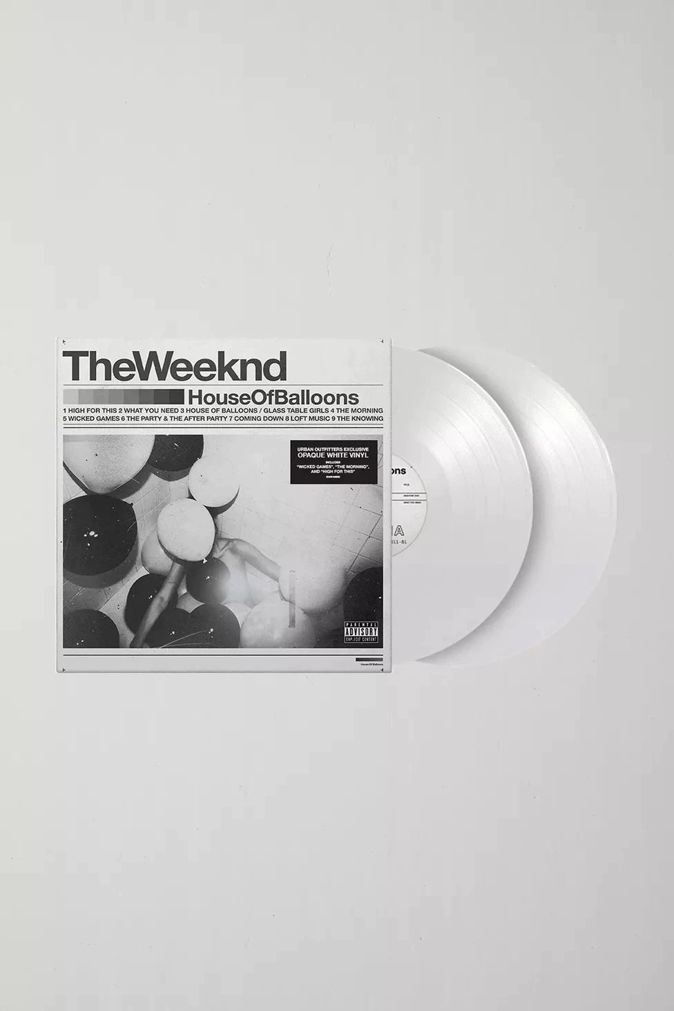 The Weeknd – House of Balloons – UO Exclusive White Vinyl 2LP — front view