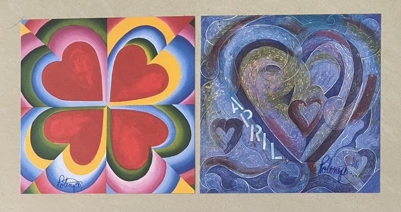 Polinya Signed Heart Art Print – Choice of Two