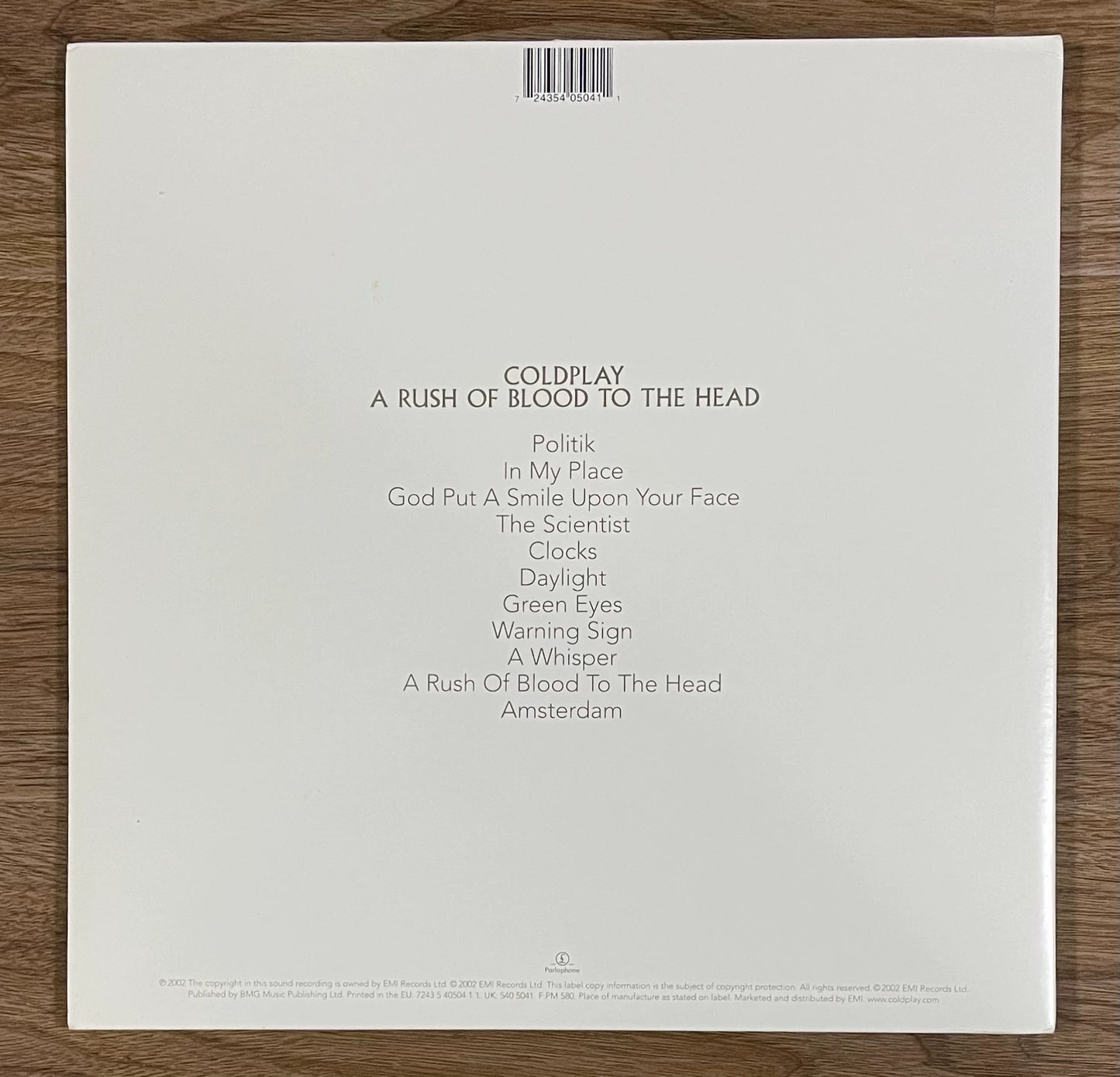 Coldplay – A Rush of Blood to the Head 2002 European First-Press Vinyl LP — product detail 2