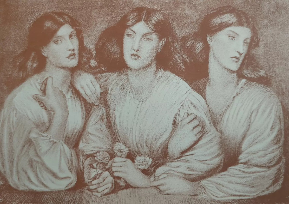 Triple Rose – Soft-Ground Etching — front view