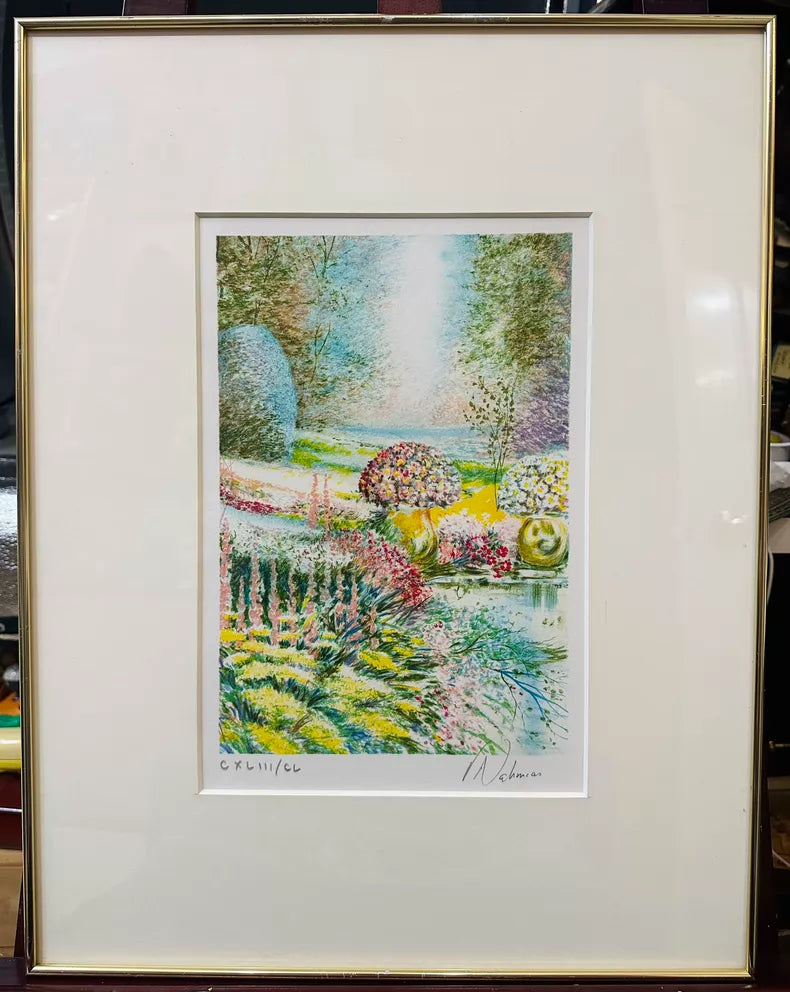 Richard Nahmias – Garden at Giverny – Signed Framed Print CXLIII/CL