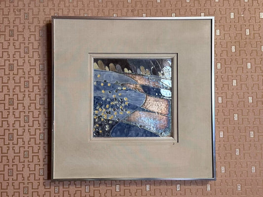 Japanese Landscape Ceramic Panel – Framed