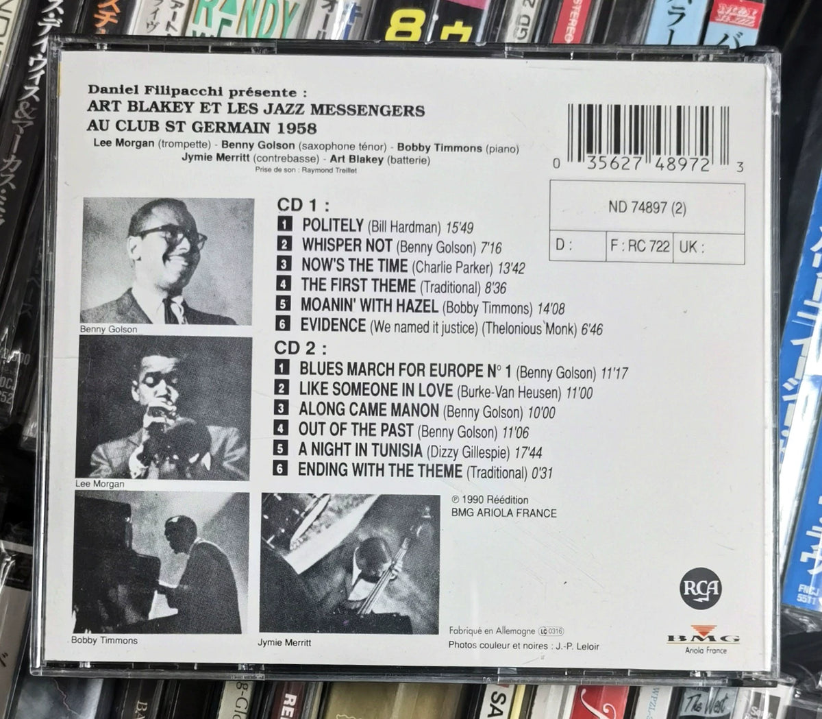 Art Blakey & Les Jazz Messengers – Au Club St. Germain 1958 – German 2CD