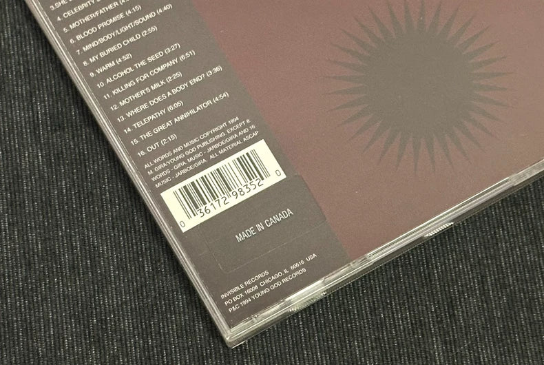 Swans – The Great Annihilator – Invisible Records CD