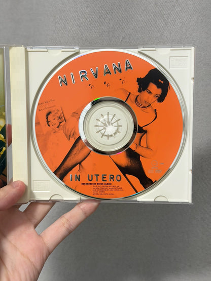 Nirvana – In Utero – Japanese CD with Lyric Insert – actual item photograph 3