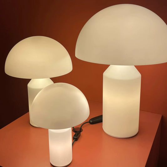 Oluce Atollo Table Lamp – White Glass, Small — original seller image
