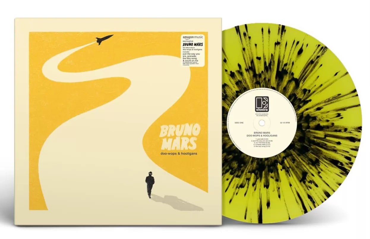 Bruno Mars – Doo-Wops & Hooligans – Yellow & Black Splatter Vinyl (LP)