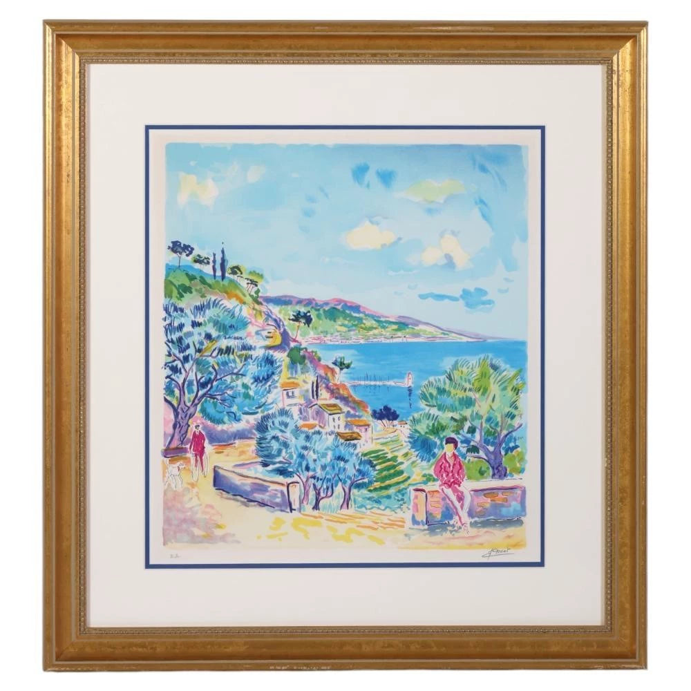 Jean-Claude Picot – Signed Limited French Riviera Lithograph, 76 × 56 cm — original seller image 4