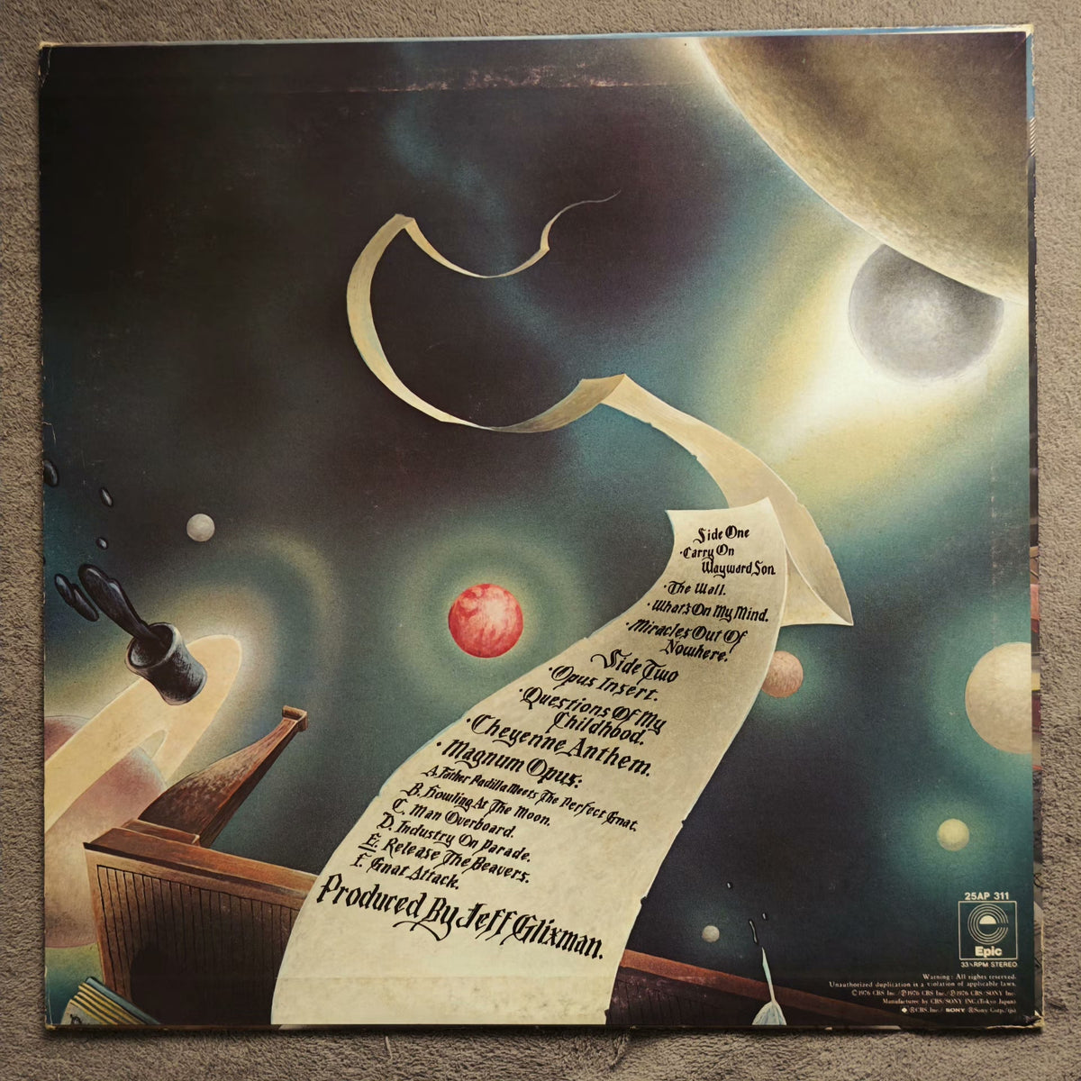 Kansas – Leftoverture – Japanese Vinyl LP
