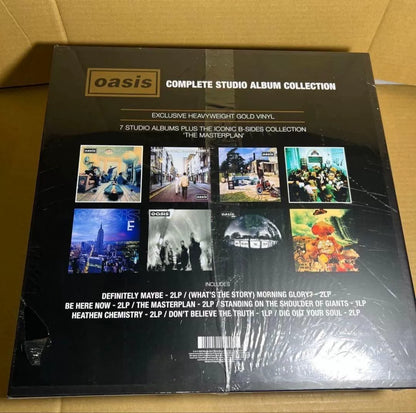 Oasis – Complete Studio Album Collection Amazon Exclusive Gold 14LP Box Set