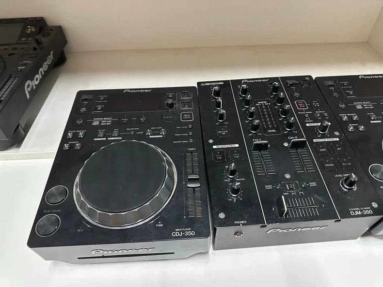 Pioneer DJM-350 Mixer and Two CDJ-350 Players – DJ System – source photograph 4