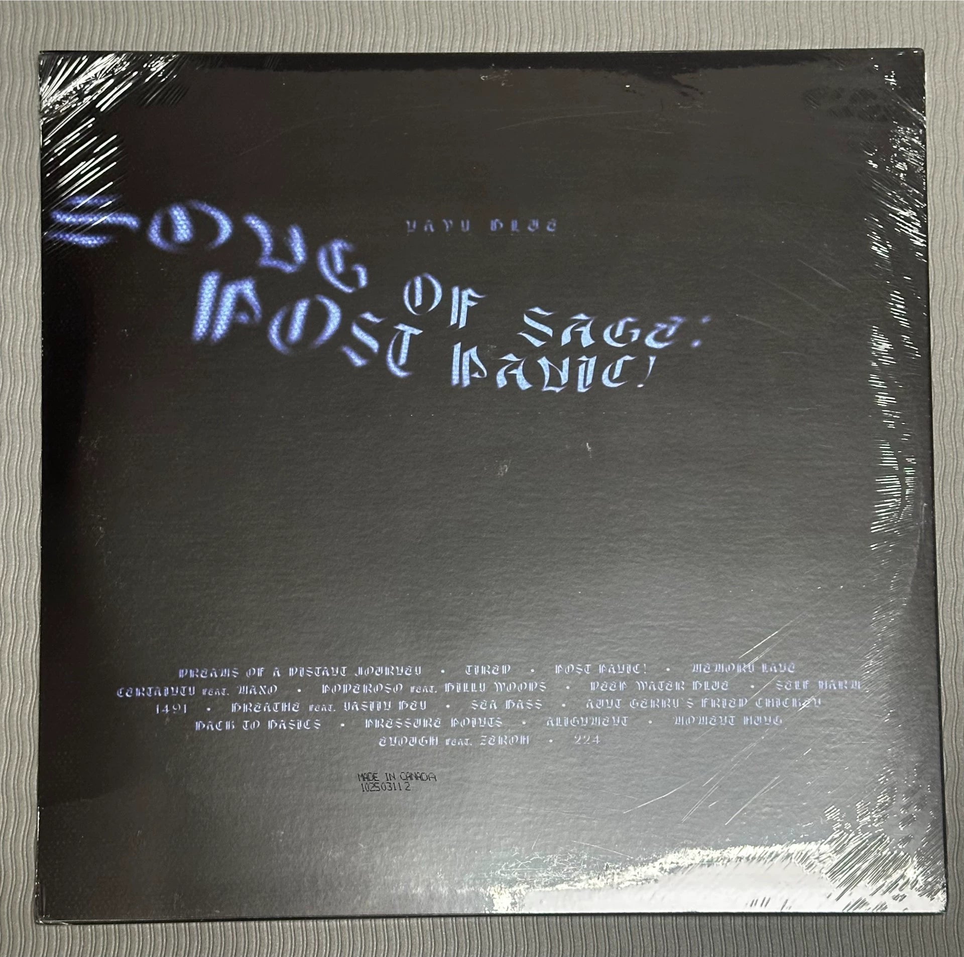 Navy Blue – Song of Sage: Post Panic! First Press Vinyl