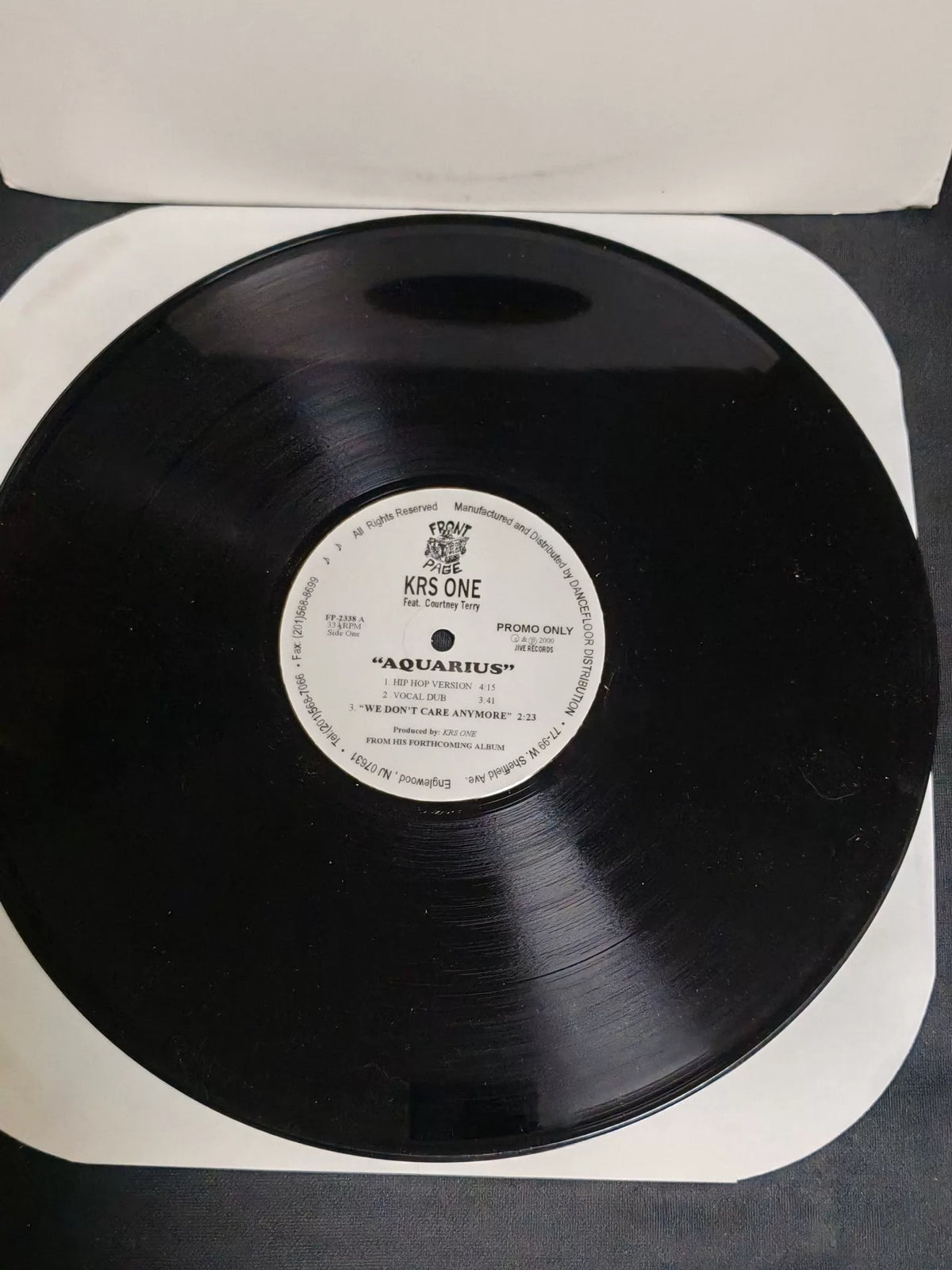 KRS-One – Aquarius, US Promo (12") – photograph 2