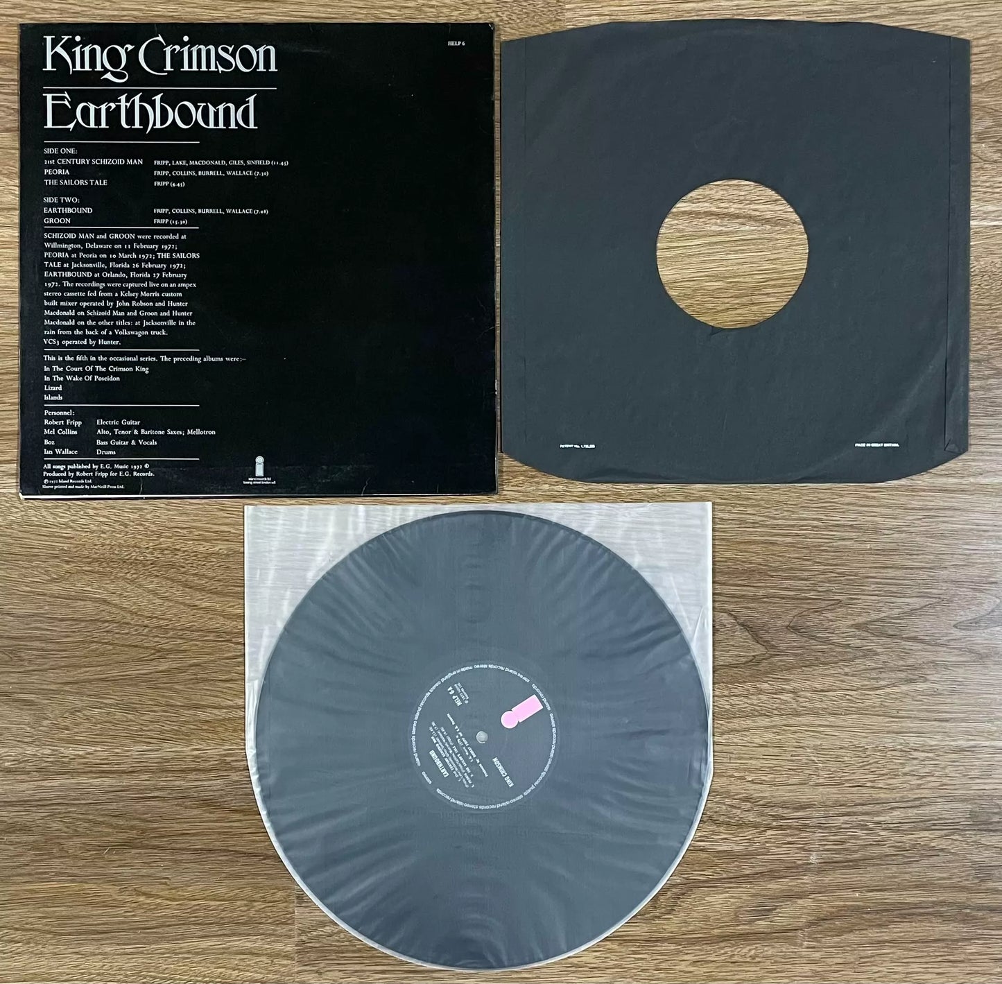 King Crimson – Earthbound 1972 UK First-Press Vinyl LP — product detail 2