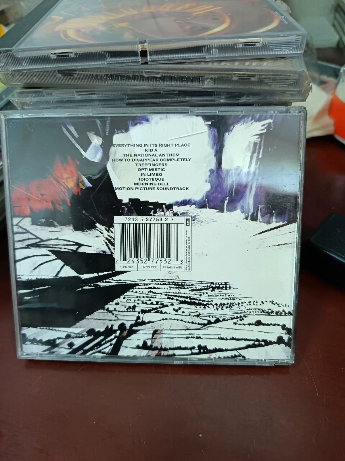 Radiohead – Kid A, European CD with Hype Sticker – actual item photograph 2