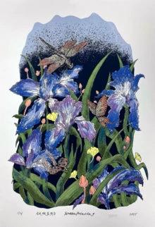 风眠鸢野 — Original Botanical Screenprint