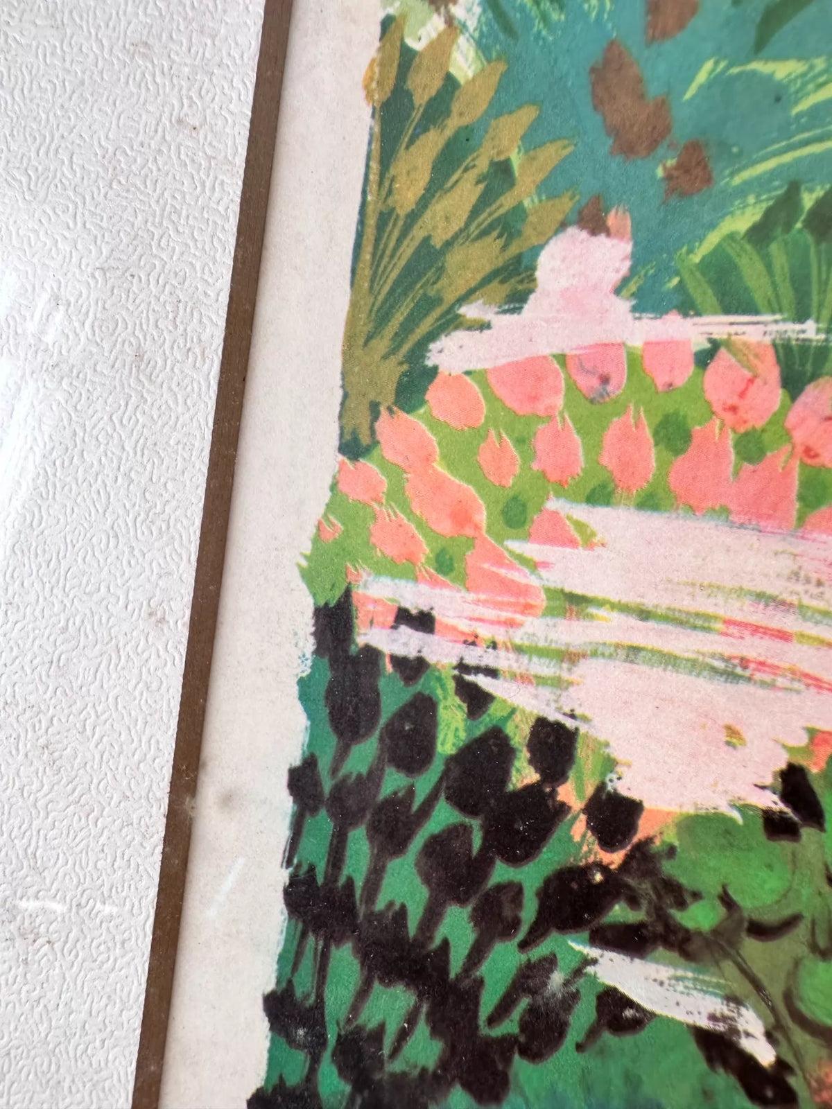 Tropical Waters – Japanese Vintage Framed Colour Print – detail 6