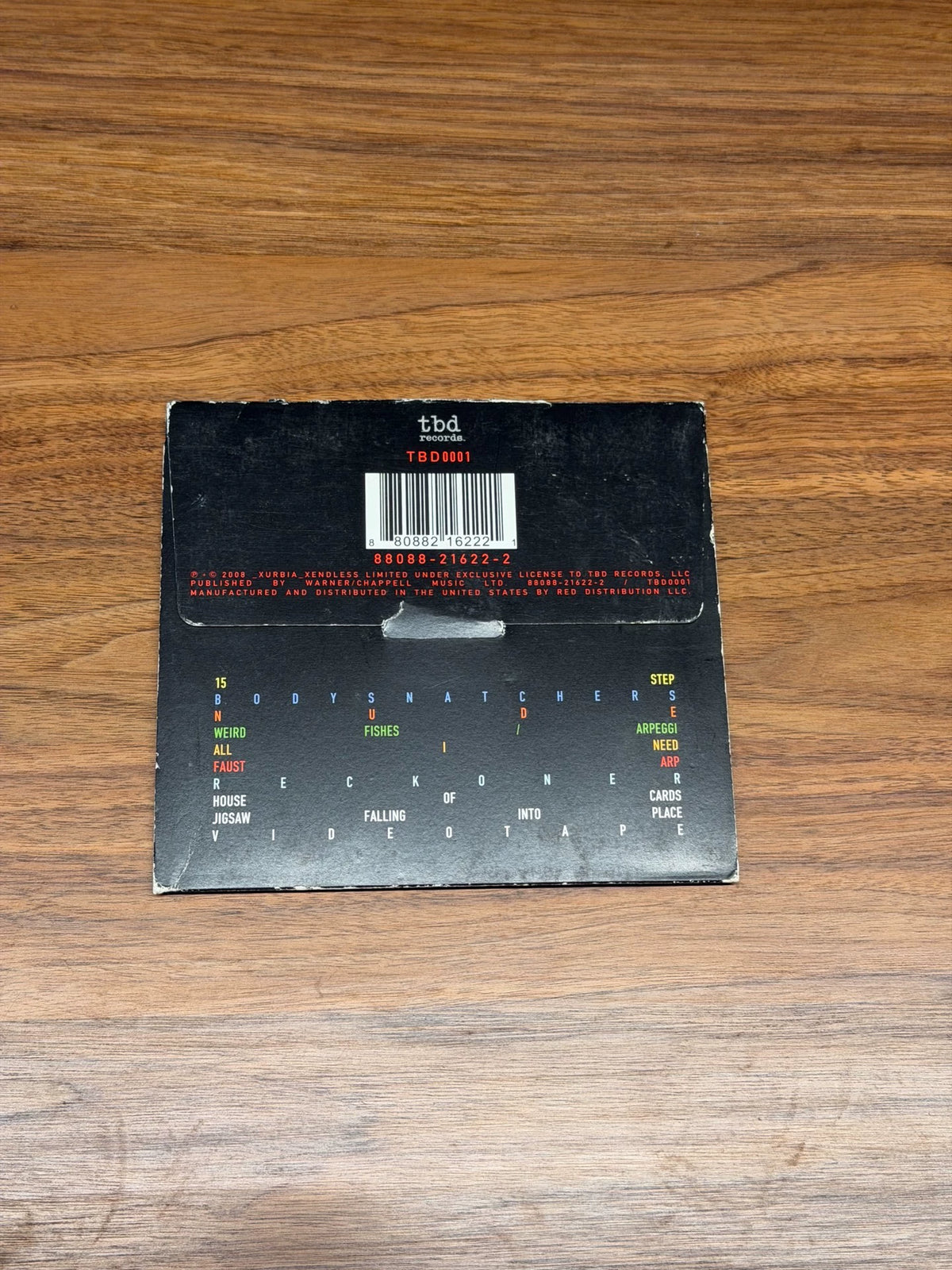 Radiohead – In Rainbows, US CD in Card Sleeve – actual item photograph 2