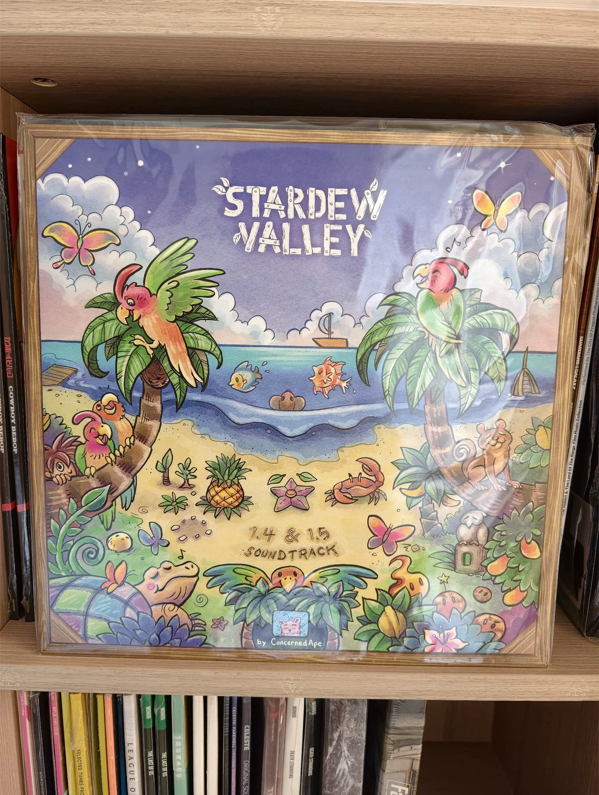 ConcernedApe – Stardew Valley 1.4 & 1.5 – Yellow Vinyl LP – actual item photograph 1