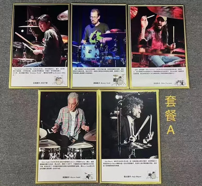 Jazz Drummer Posters — Set of 5