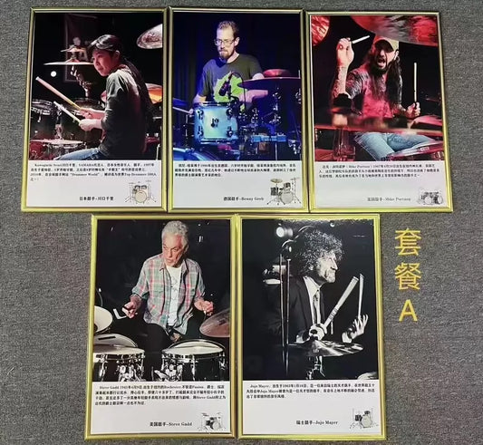 Jazz Drummer Posters — Set of 5