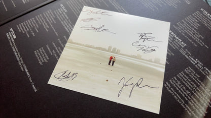 Racing Mount Pleasant – Self-Titled, White Vinyl with Seller-Listed Signed Card (LP) – source photograph 2