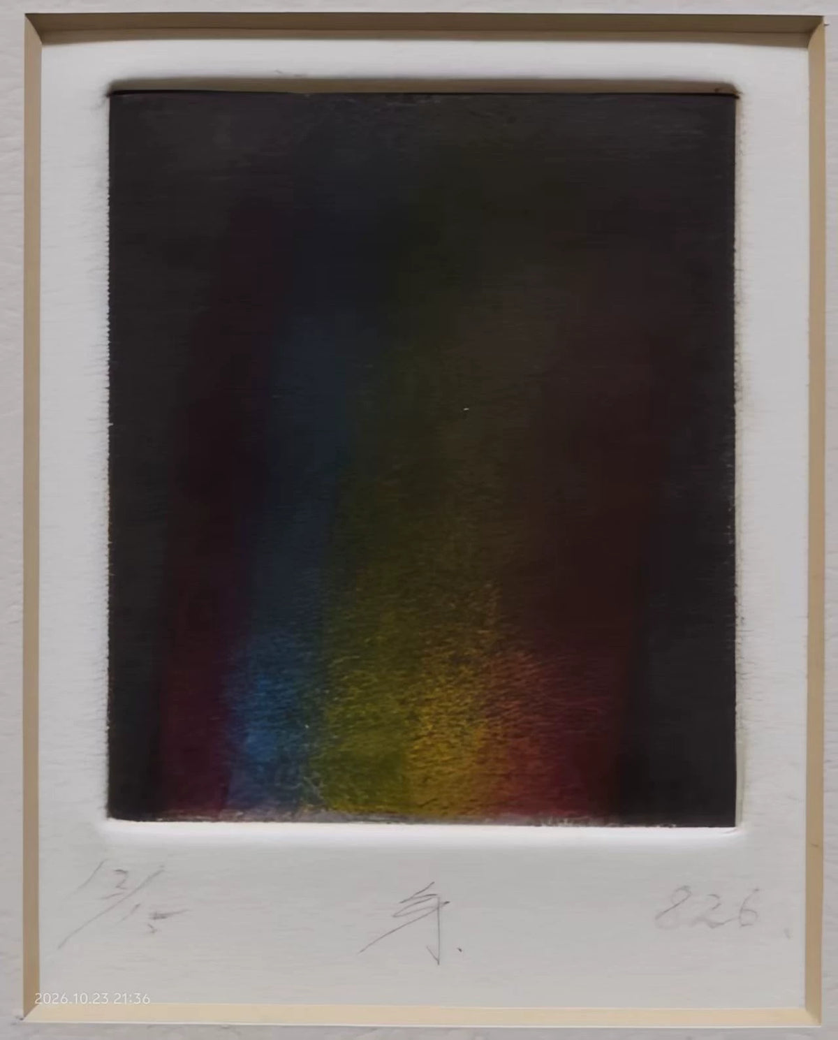 Abstract Coloured Light – Numbered Intaglio Print 13/15