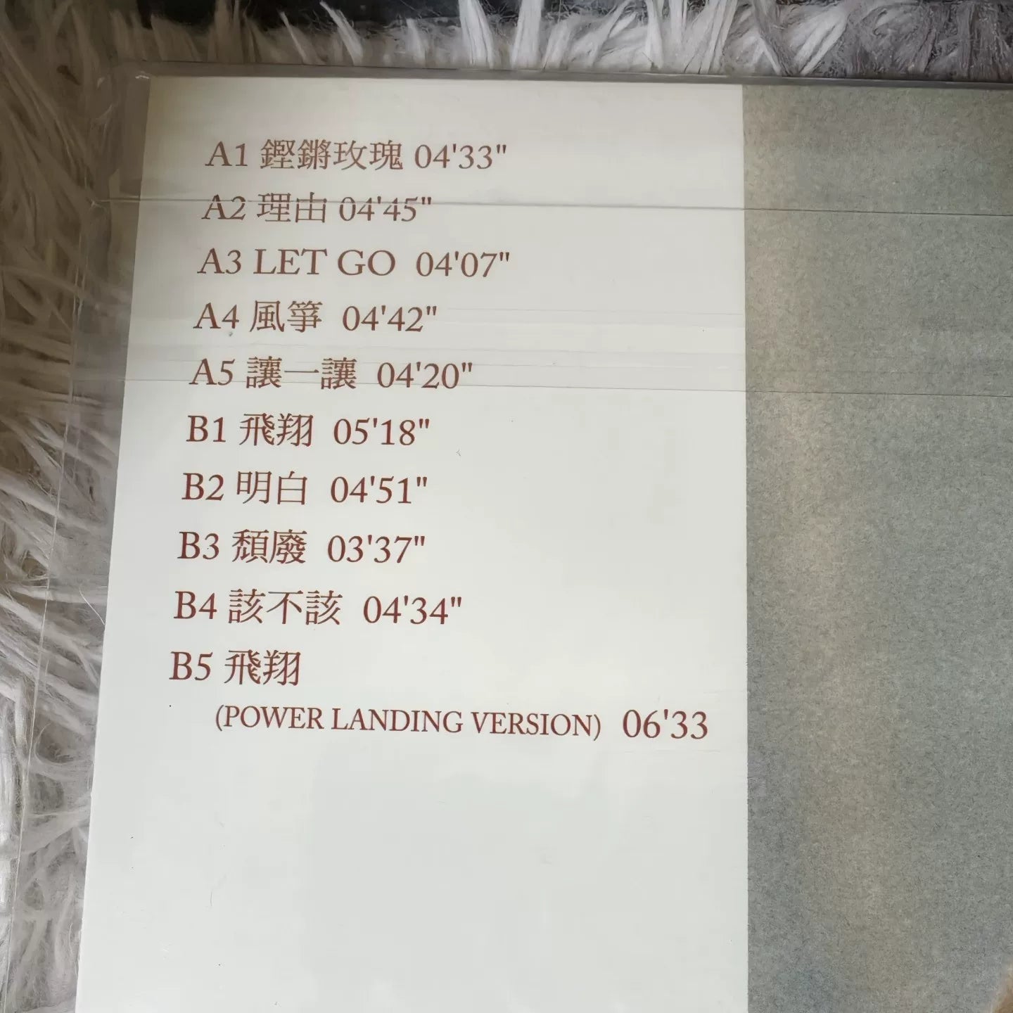 林憶蓮 – 鏗鏘玫瑰 First Press Vinyl LP