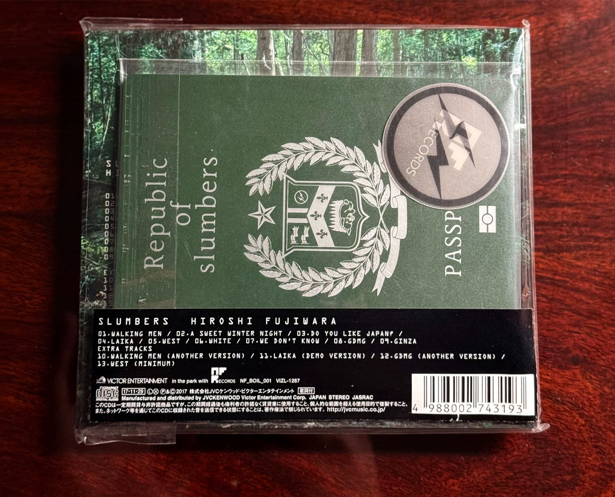 Hiroshi Fujiwara – Slumbers – Japanese CD with Passport Bonus