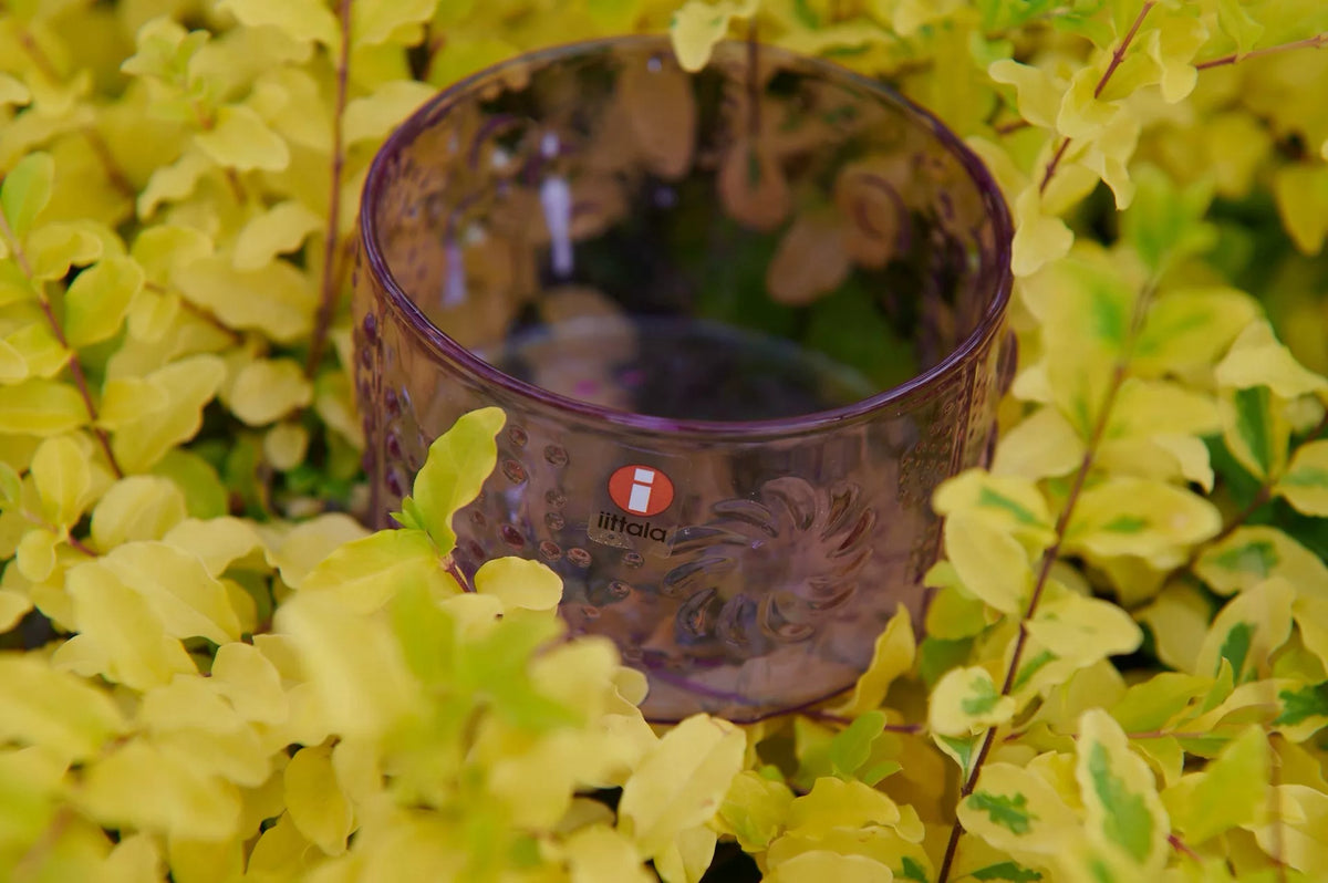 Flora – Purple Botanical Glass Bowl — product detail 2