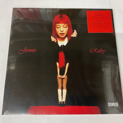 JENNIE – Ruby – Limited Red Vinyl LP — front view